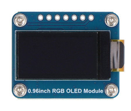 Wyświetlacz OLED IPS 0,96'' 64 x 128 px - SPI - 65K RGB - do Raspberry Pi, Arduino, STM32 - Waveshare 25133