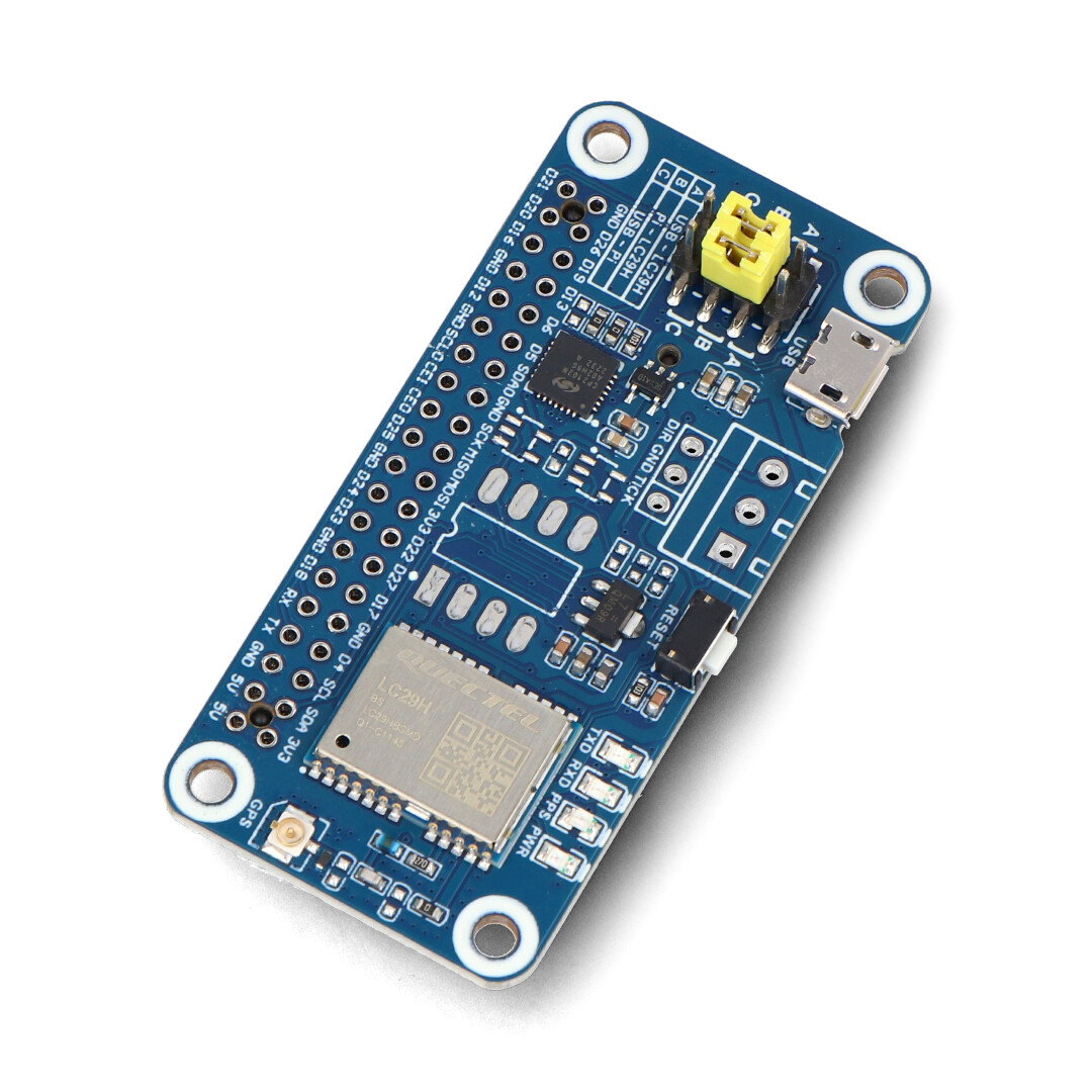 Dwuzakresowy moduł GPS / RTK L1 + L5 z układem GNSS LC29H(BS) - nakładka do Raspberry Pi - Waveshare 25280
