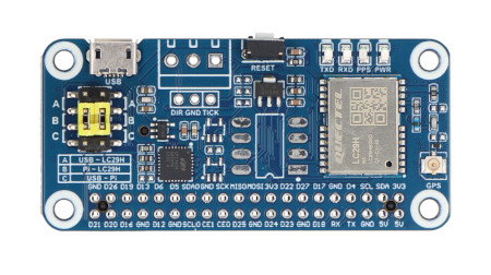 Dwuzakresowy moduł GPS / RTK L1 + L5 z układem GNSS LC29H(BS) - nakładka do Raspberry Pi - Waveshare 25280