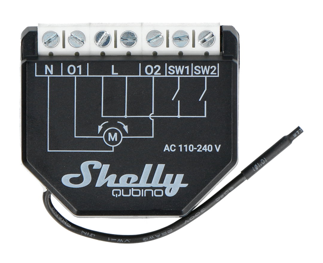 Der Shelly Qubino Wave Shutter ist eine Steuerung mit Leistungsmessung bis zu 10 A