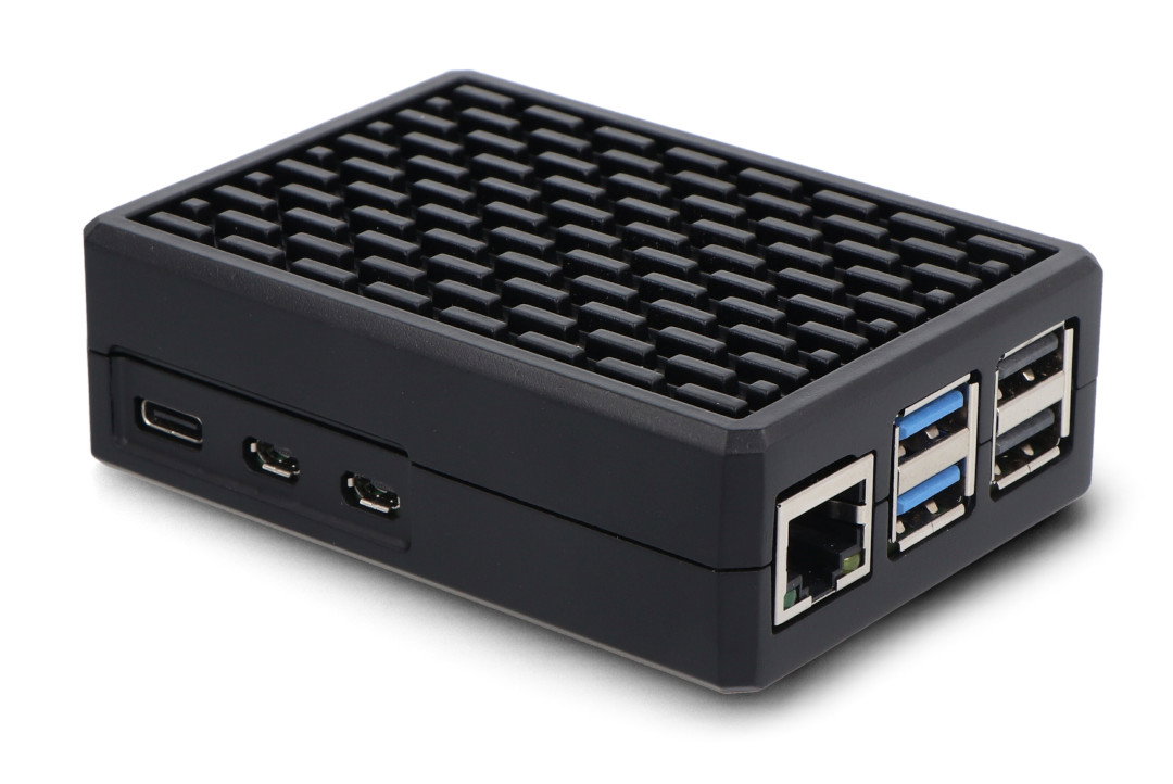 Gehäuse für Raspberry Pi 5 - Aluminium - schwarz