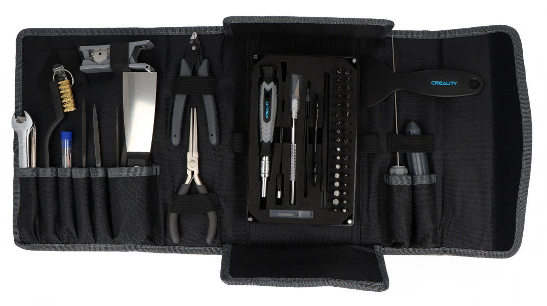 Das Creality 3D Printer Tool Wrap Kit Pro ist ein Werkzeugset, das für präzise 3D-Druckarbeiten entwickelt wurde