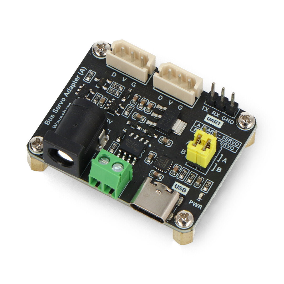 Bus Servo Adapter (A) - Steuerung für serielle Bus-Servos der ST- / SC-Serie - UART - Waveshare 25514