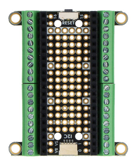 Terminal PiCowbell - nakładka do Raspberry Pico / Pico W - złącza śrubowe - przycisk reset - STEMMA QT - Adafruit 5907