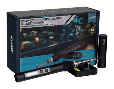 Lutownica kolbowa z regulacją temperatury - USB C PD - 65 W - Joy-IT JT-SI01