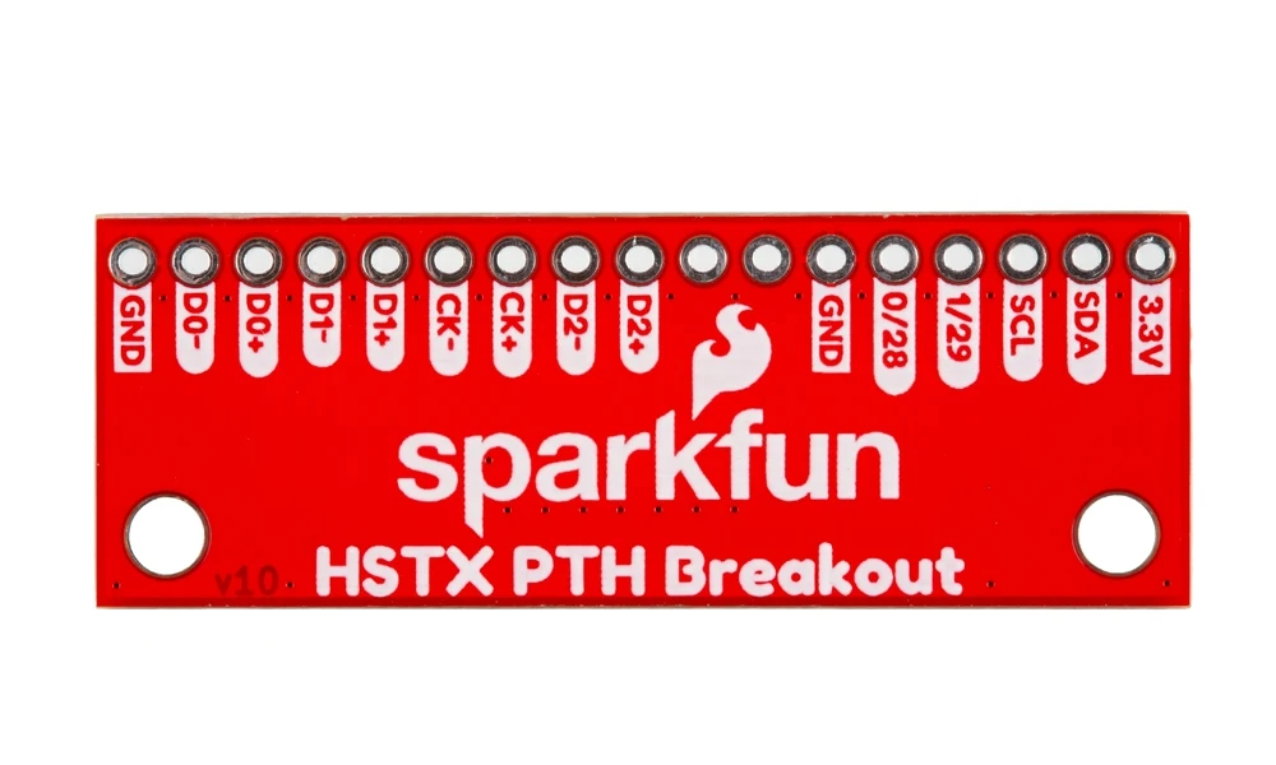 Adapter HSTX 22-pin raster 2,54 mm do Raspberry Pi 5 / IoT RedBoard RP2350 - SparkFun BOB-28467