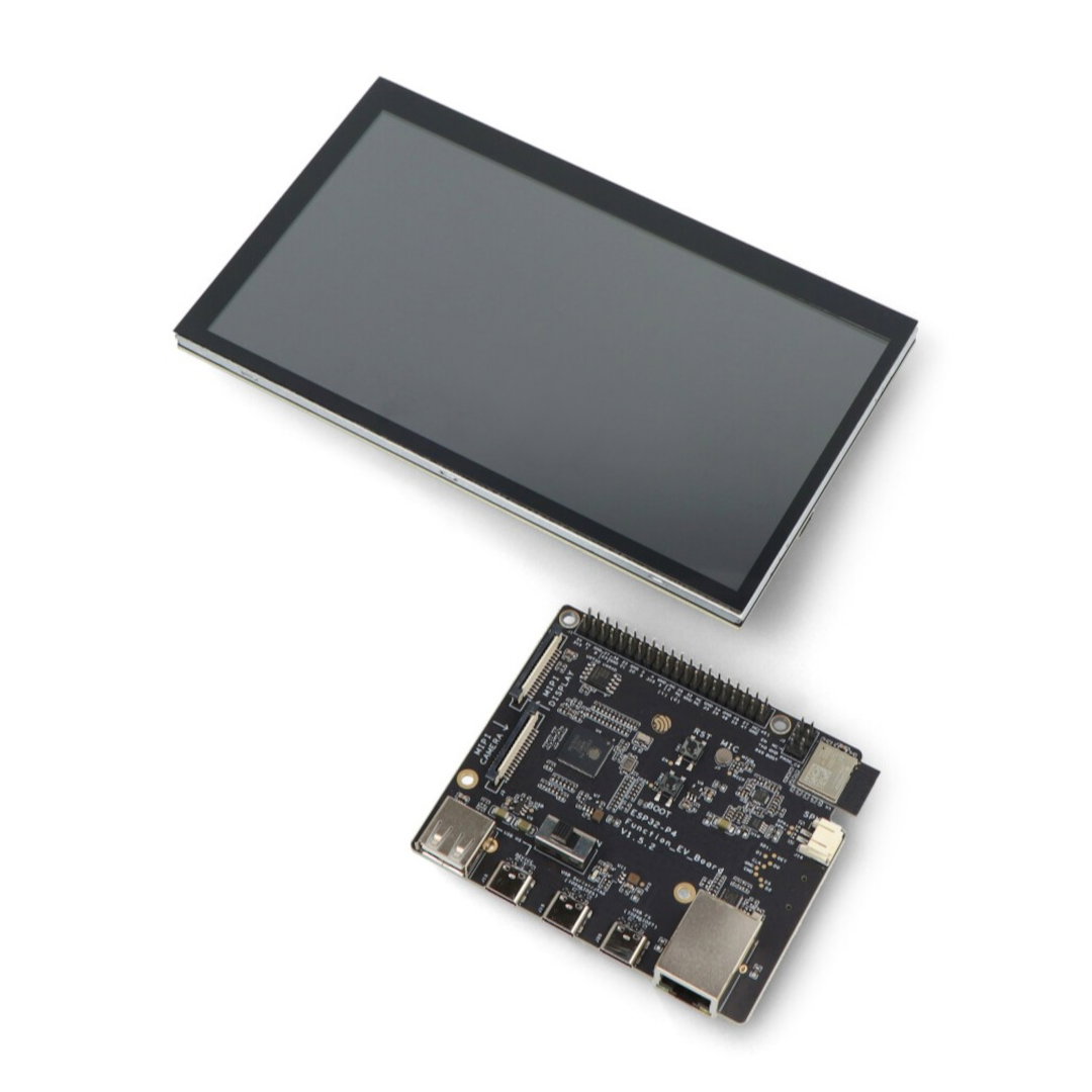ESP32-P4-Function-EV-Board - zestaw rozwojowy z wyświetlaczem LCD 7'' i kamerą 2 MPx - WiFi / Bluetooth - Espressif