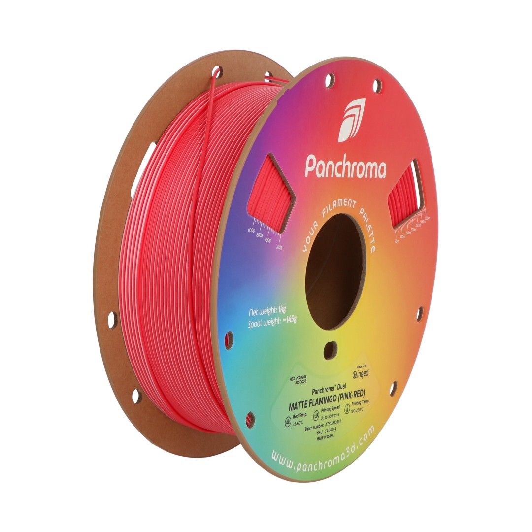 Filament Polymaker Panchroma PLA Dual Flamingo 1,75 mm 1 kg - Pink-Rot