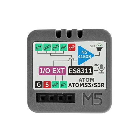 Atomic Voice Base – Spracherkennungsmodul mit Mikrofon und Lautsprecher – Erweiterungsmodul für M5Atom – M5Stack A149