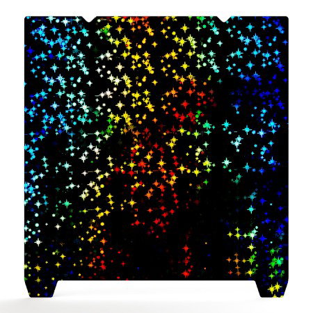 Dwustronna nakładka PET Stars + powlekana PEI na stół roboczy do drukarek 3D Creality K1 Max, Ender-3 V3 Plus - 315 x 310 mm