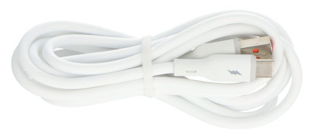 Przewód USB A - USB C 2.0 z podświetleniem - silikonowy - 1,8 m - Akyga AK-USB-60