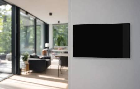 Shelly Wall Display XL - inteligentny panel sterowania z przekaźnikiem 5 A WiFi / Bluetooth - czarny