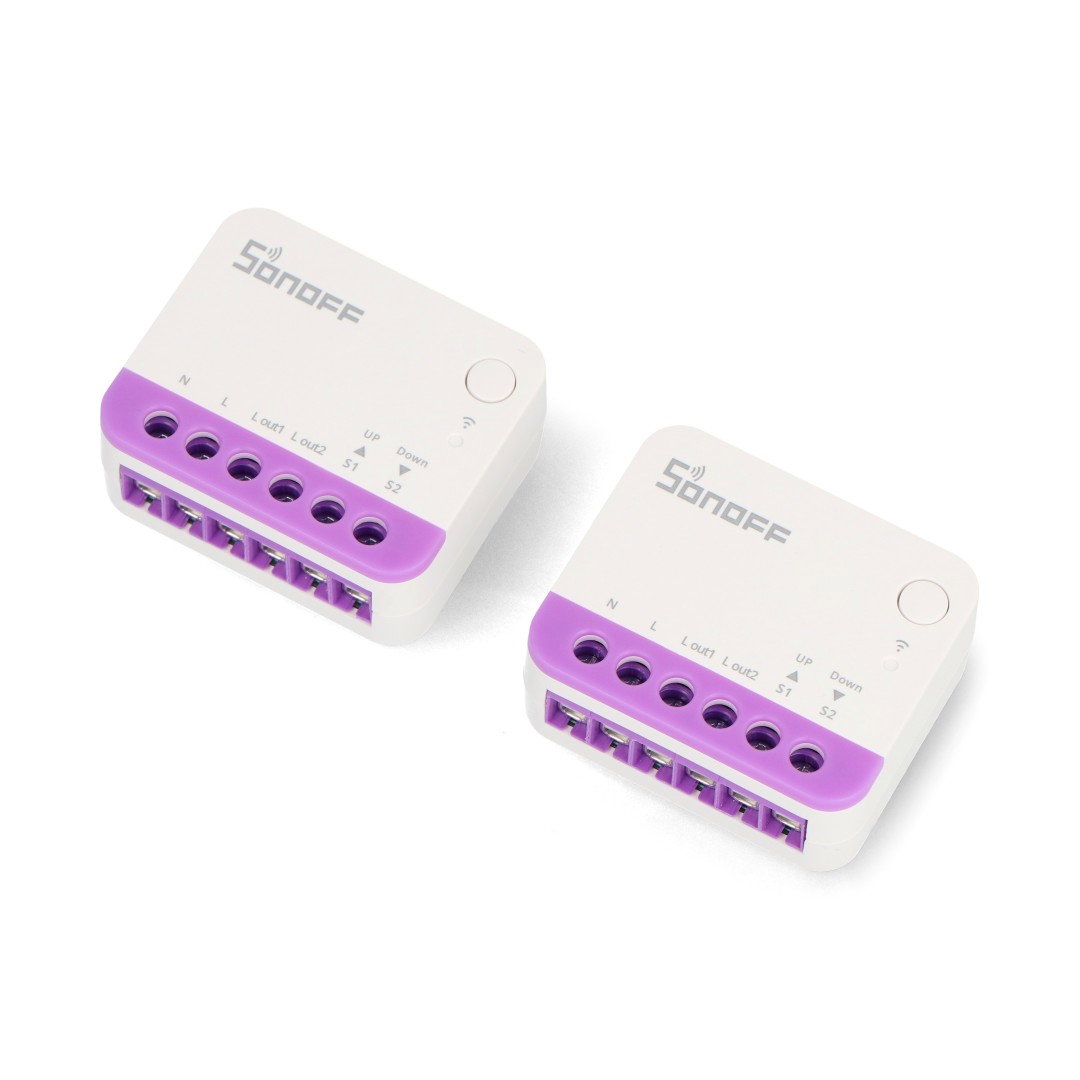 Sonoff MINI-RBS - intelligenter Schalter für Rollläden WiFi / Matter - 2 Stück.