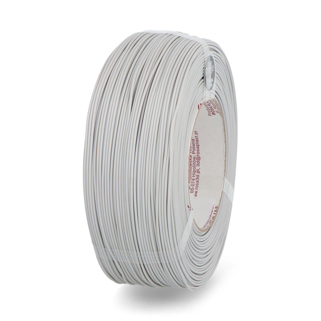 Rosa3D Nachfüllpackung PLA-Starterfilament 1,75 mm 1 kg – Hellgrau