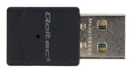 Der Qoltec WiFi 6 Mini-Adapter ist eine kompakte USB-Netzwerkkarte, die eine schnelle und stabile drahtlose Verbindung und