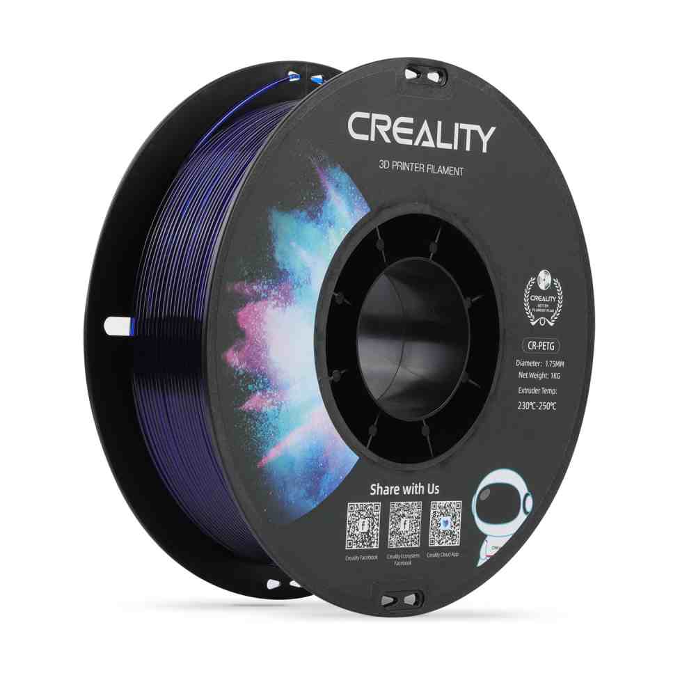 Creality CR-PETG Filament 1,75 mm 1 kg - Transparent Blau